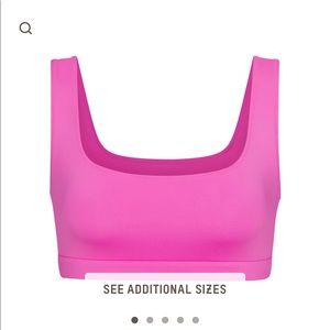 SET skims swim tank bikini top and mid waist bottoms  - taffy pink - sold out